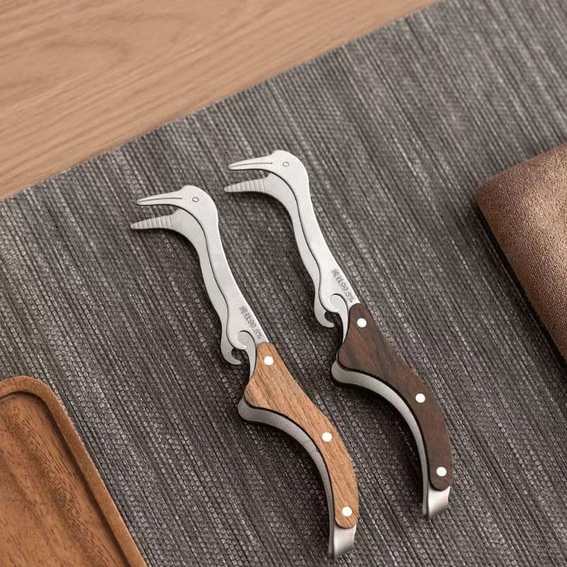 Pure titanium tea tongs, high-end household tea set accessories, tea tongs, teacup clips, tea set accessories.