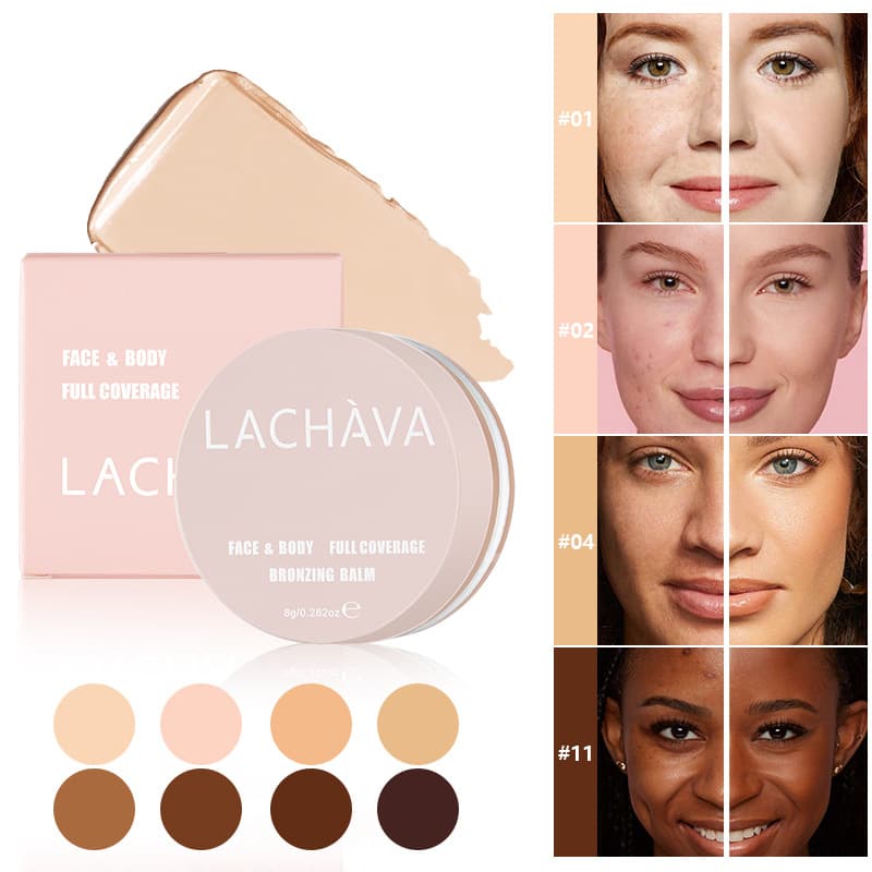 Cross-border LACHAVA Concealer for Acne Scars and Dark Circles, Long-lasting Non-Caking Concealer Palette 15 Colors Concealer Foundation Cream