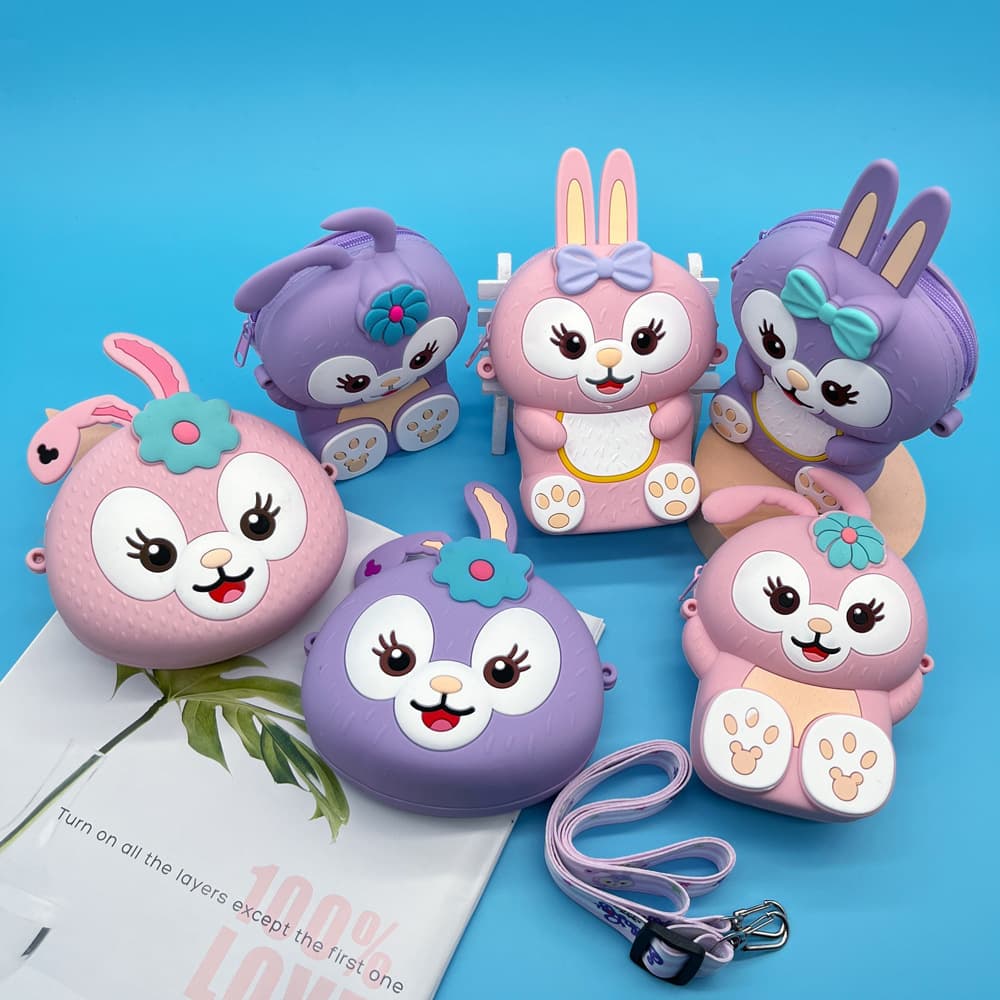 Children's Cartoon Coin Purse Little Lulu Internet Celebrity Bag Fashion Accessory Princess Small Gift Crossbody Silicone Bag Cute and Fun