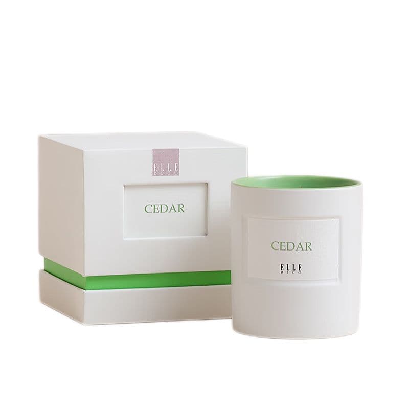 ELLE DECO Candle & Aromatherapy Gift Set Main Note: Misty Cedar
