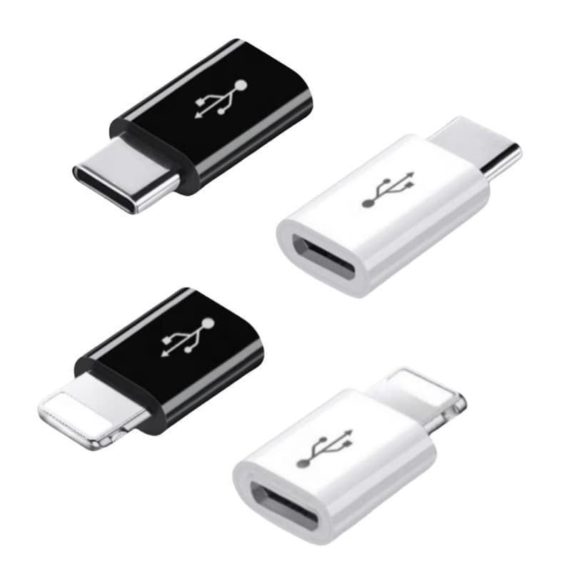 V8 Micro Female to Type-C Adapter, TPC Converter, OTG Mobile Phone Converter for Huawei and Apple Phones