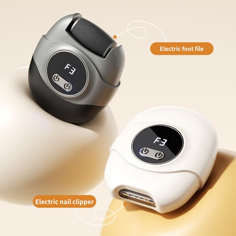 Cross-border Foot File Small Portable Electric Callus Remover Dead Skin Hard Skin Remover Multifunctional 2-in-1 Nail Care Tool