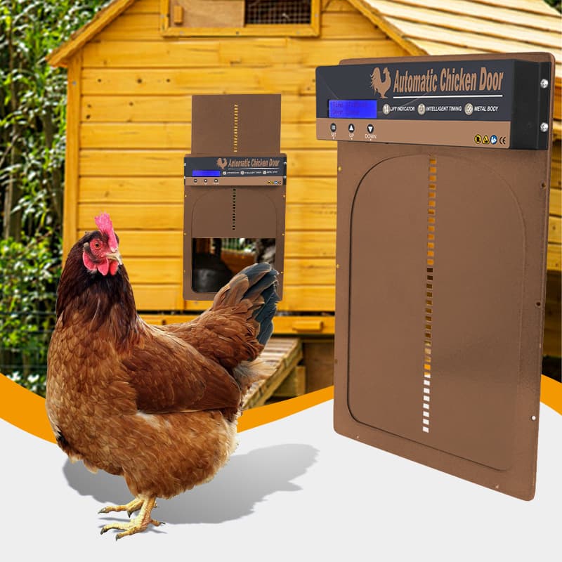 Cross-border Automatic Chicken Coop Door Smart Timer Lift Chicken Door Home Solar Automatic Chicken Coop Door
