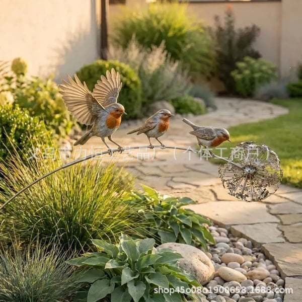Amazon Robin Garden Stake Dandelion Hummingbird Cute Garden Insert Hummingbird Garden Insert