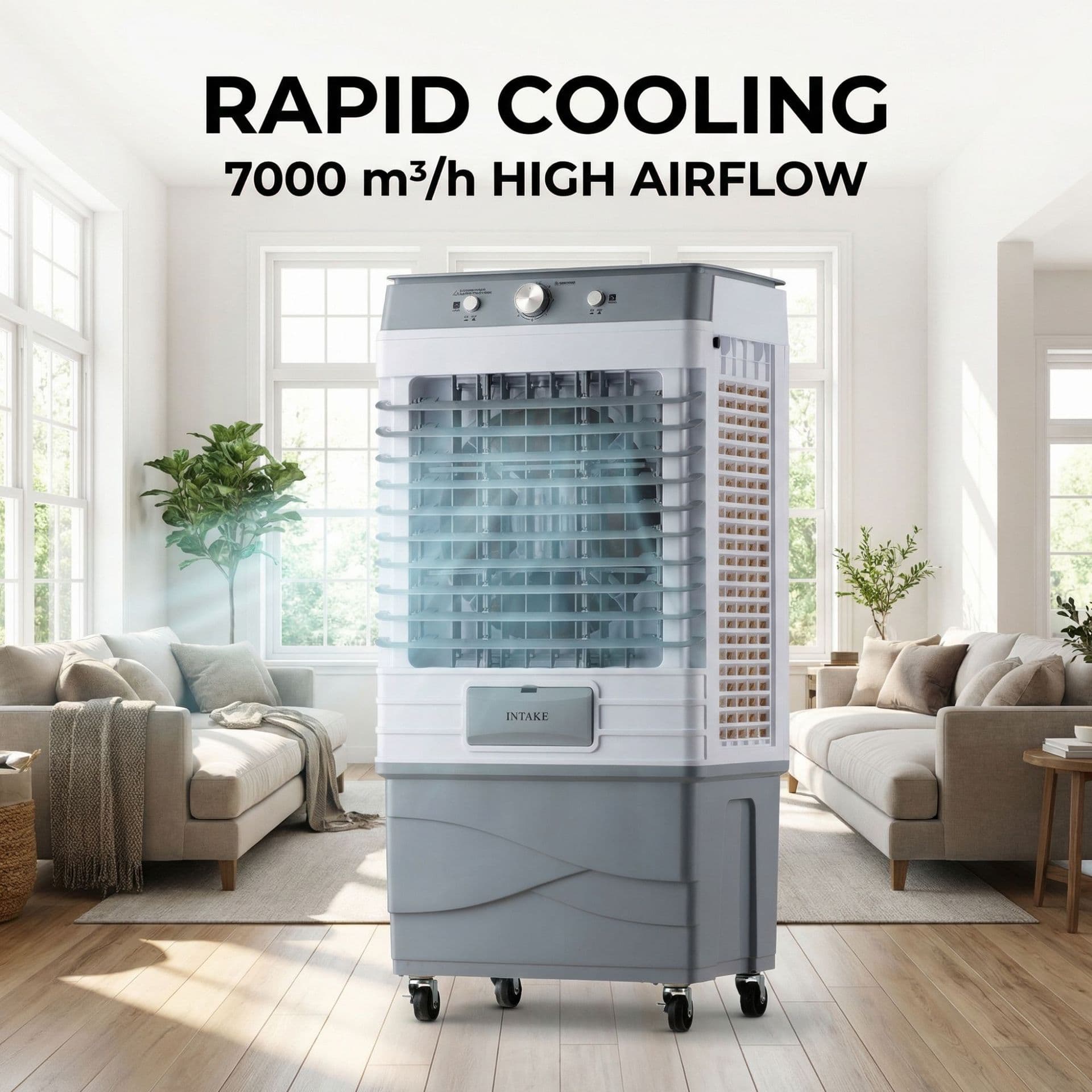 Portable Air Cooler Fan for Home, Small Evaporative Cooler, Energy-Saving Low Noise, Amazon Hot Seller, Support Drop Shipping Cross-Border