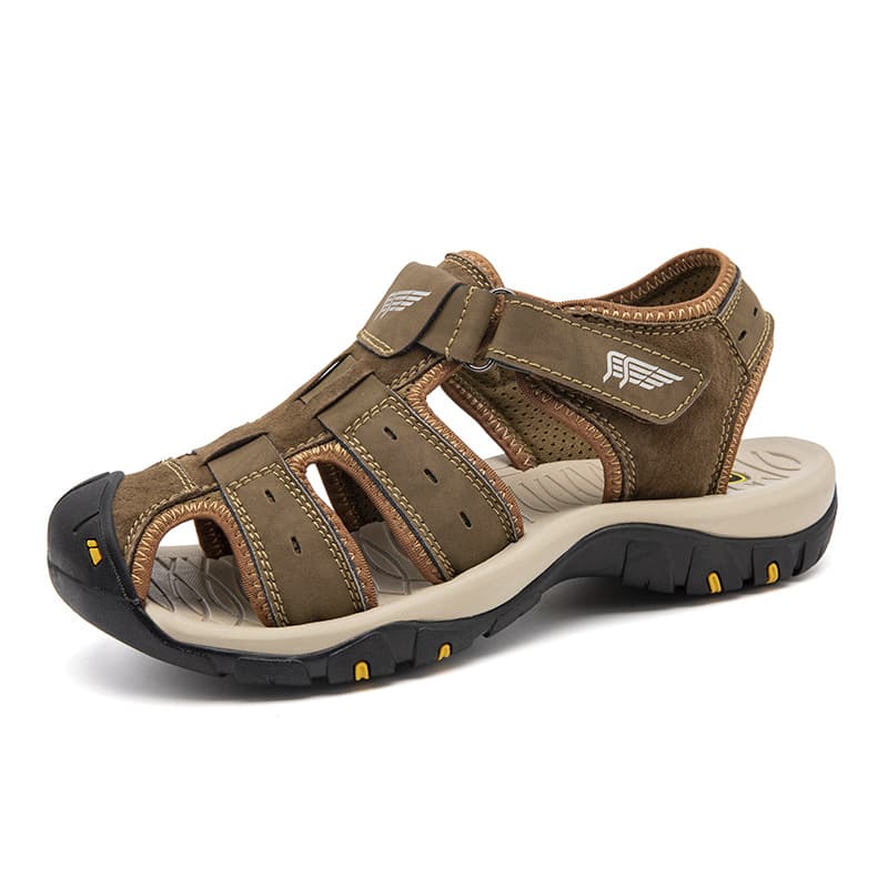 Genuine Leather Sandals for Men Summer Versatile Large Size Outdoor Beach Sandals