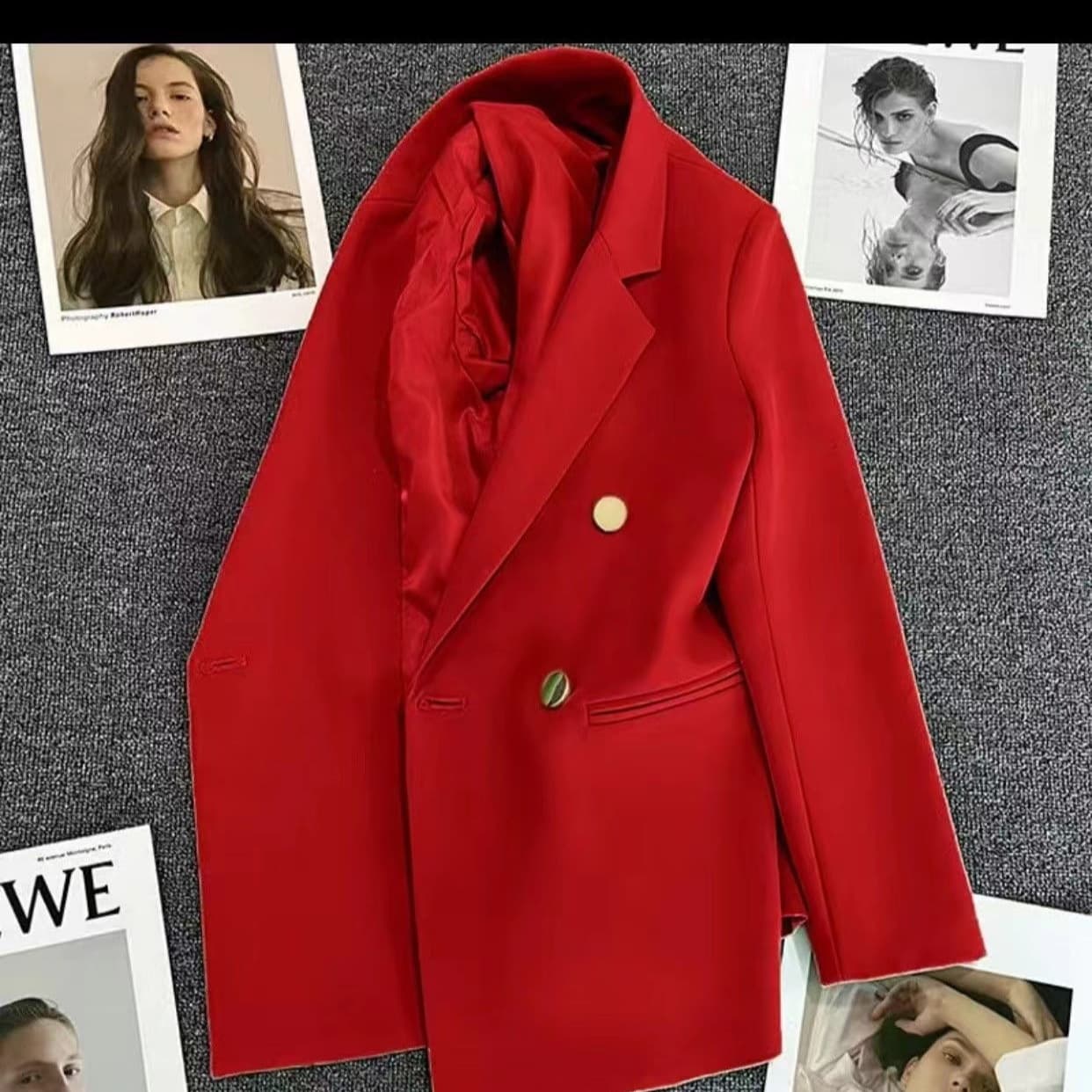 Women's Spring Suit Jacket 2026 Spring and Autumn Double-Breasted