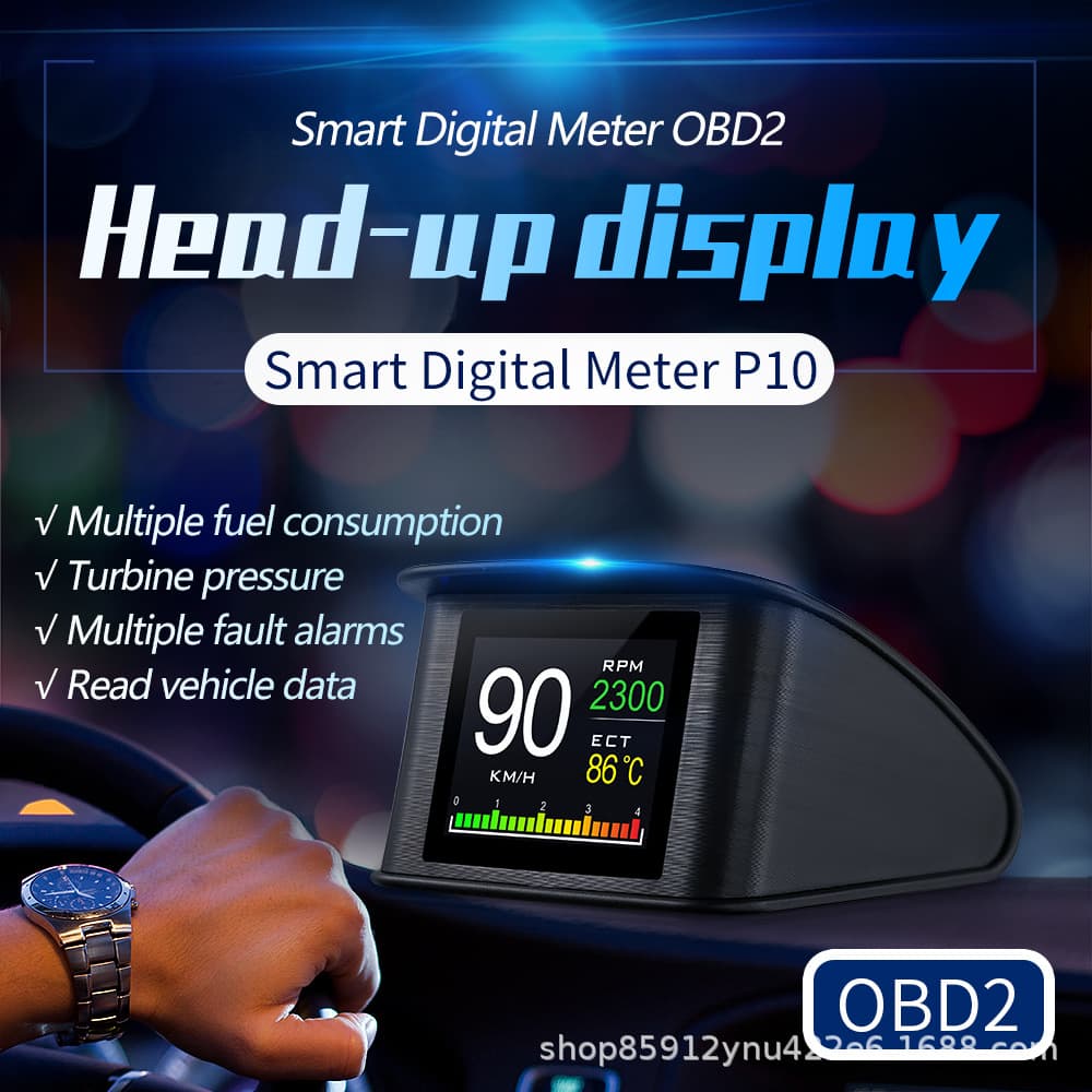 Car LCD display obd2 car computer detector car hud head-up display P10
