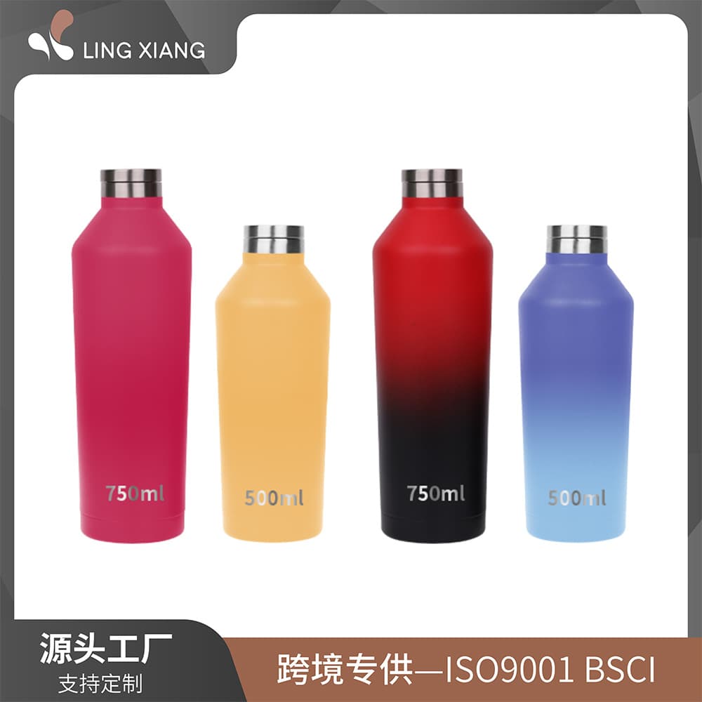 Cross-border supply of thermos bottle 304 stainless steel vacuum double-layer red wine bottle car Coke bottle ice cup small mouth bottle