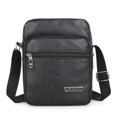 New PU Shoulder Bag Men's Crossbody Faux Leather Business Backpack Factory Wholesale Cross-border Men's Bag Handheld