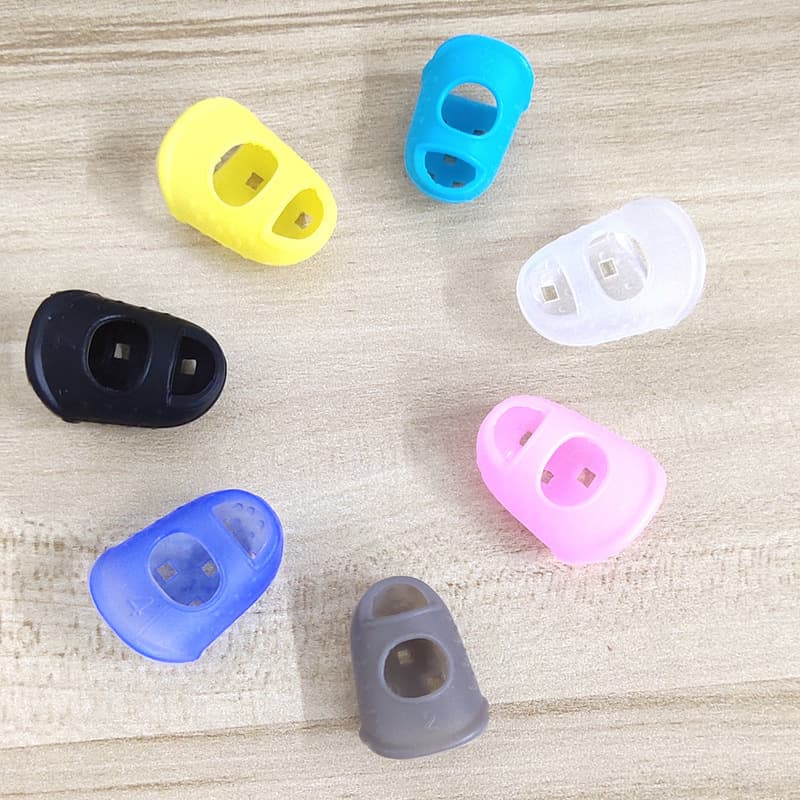 Guitar Finger Cover Thick Silicone Finger Protective Cover for Guitar Beginner Practice Pressing Finger Cover Sweeping Finger Picker
