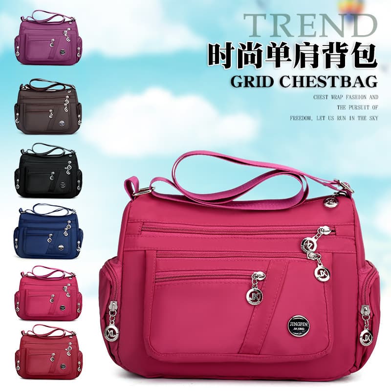 Large Capacity Casual Women's Multi-layer Single Shoulder Crossbody Bag Suitable For Middle-aged Elderly Mothers