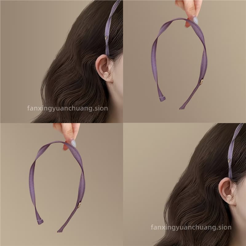 This new spiral-inspired headband/hairband is a versatile and stylish choice for women, featuring a retro Korean style and a face-washing effect.