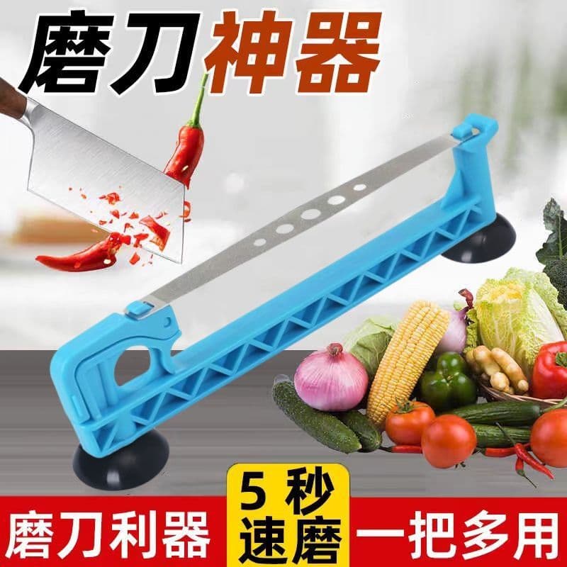 Floating Knife Sharpener - Restaurant Chef's Knife Scissors Sharpening Tool with Sanding Sheet, Kitchen Double-Sided Diamond Sharpening Plate