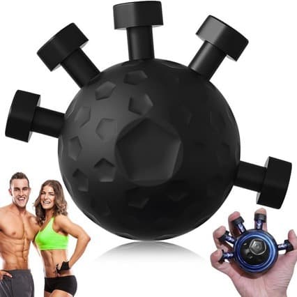 Professional grade rock climbing finger strength trainer, hand and arm exercise finger strength device, finger press ball grip ball grip strength device