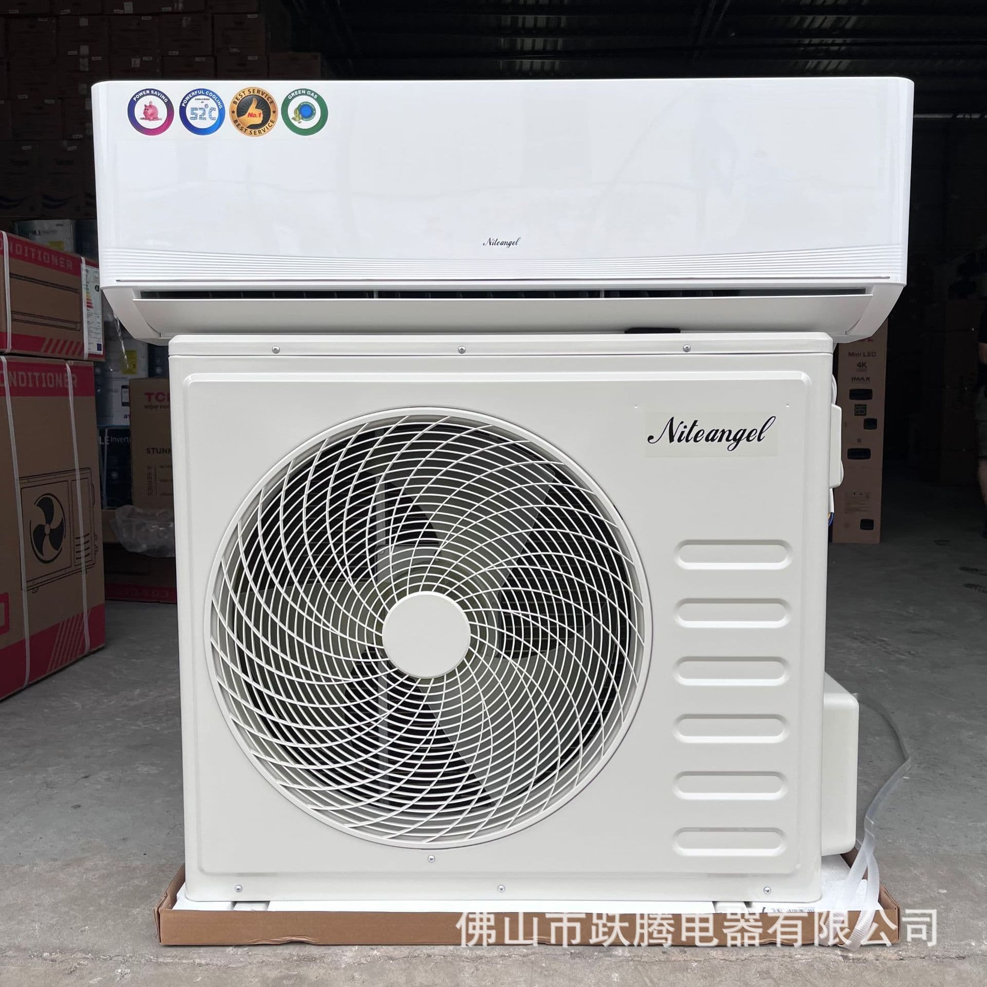 4hp Fixed-frequency single-cooling wall-mounted air conditioner, 36000btu, 220V, 60Hz, export-oriented household air conditioner.