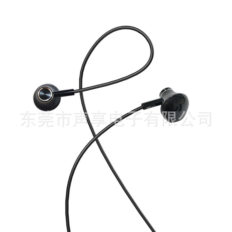 Factory Wholesale Android Phone In-Ear Wired Music Earphones without Mic, Computer Sound Card Live Streaming 3.5mm Dual-Sided Earphones