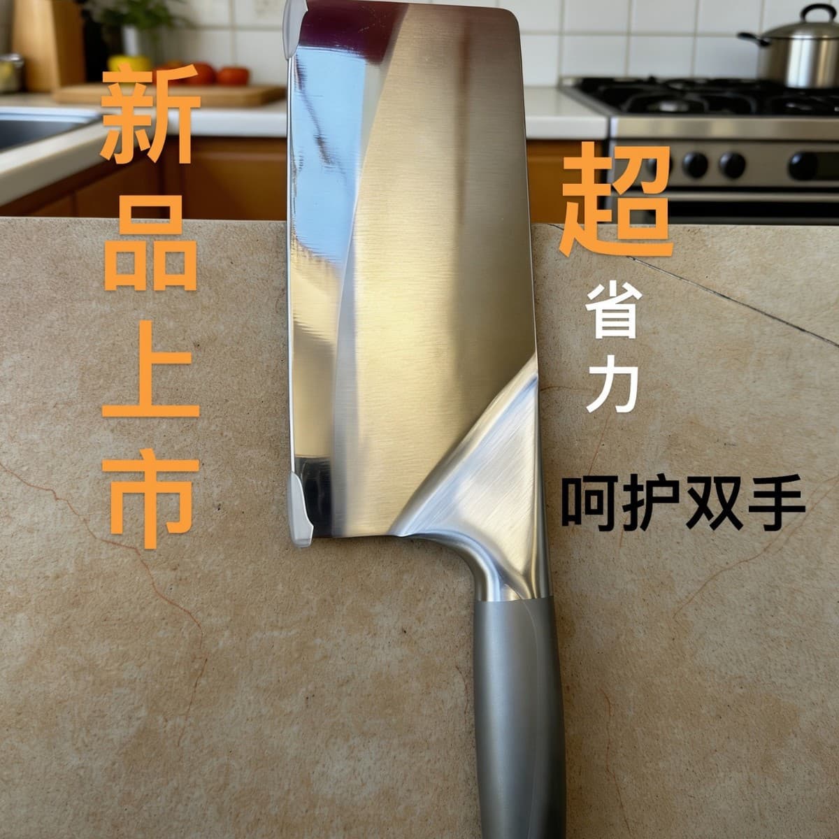 Kitchen Cleaver Dual-Purpose Chopping and Cutting High-End Knife Stainless Steel Household Meat Knife Yangjiang 5Cr15MoV Molybdenum Vanadium Steel
