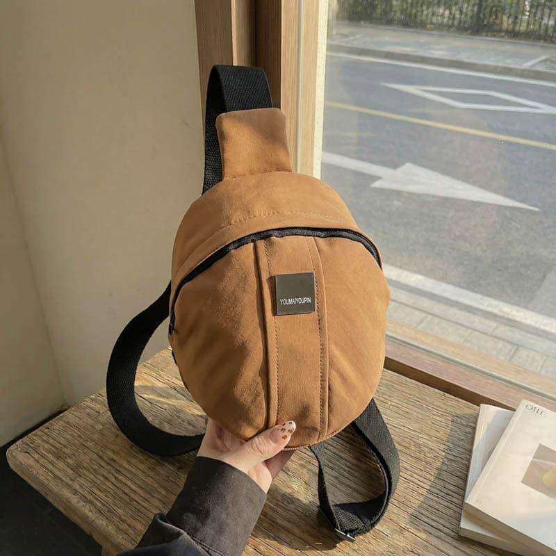 Lightweight Versatile Crossbody Bag for Women, Sports Outdoor Small Round Bag, Simple and Portable Chest Bag, 2026 New Style Unisex