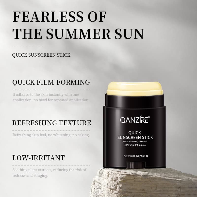 Cross-border full English sunscreen stick SPF50+ anti-UV, waterproof and sweat sunscreen