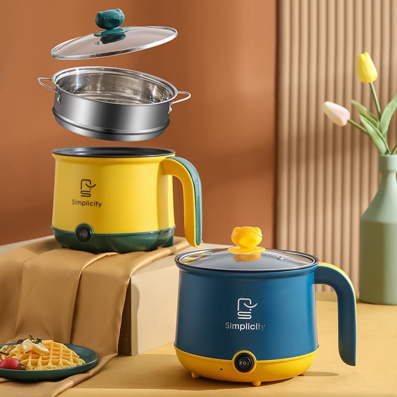 110V Student Electric Cooker Small Home Appliance Electric Hot Pot 1.8L Steamer One-Piece