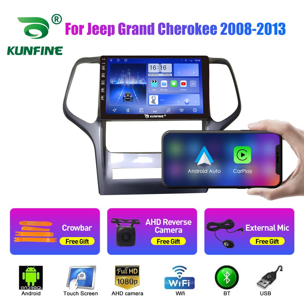 For Jeep Grand Cherokee 2008-2013 Android Car Navigation GPS Reverse Camera All-in-One