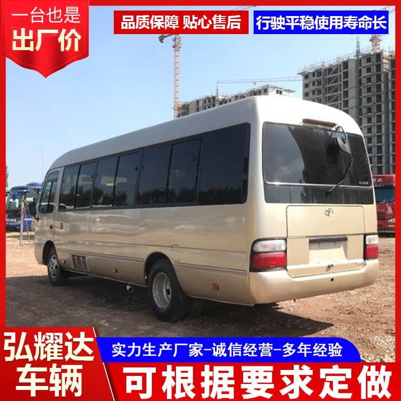 19-seater 23-seater comfortable seats, small to medium-sized luxury passenger cabin, refurbished Toyota Coaster bus