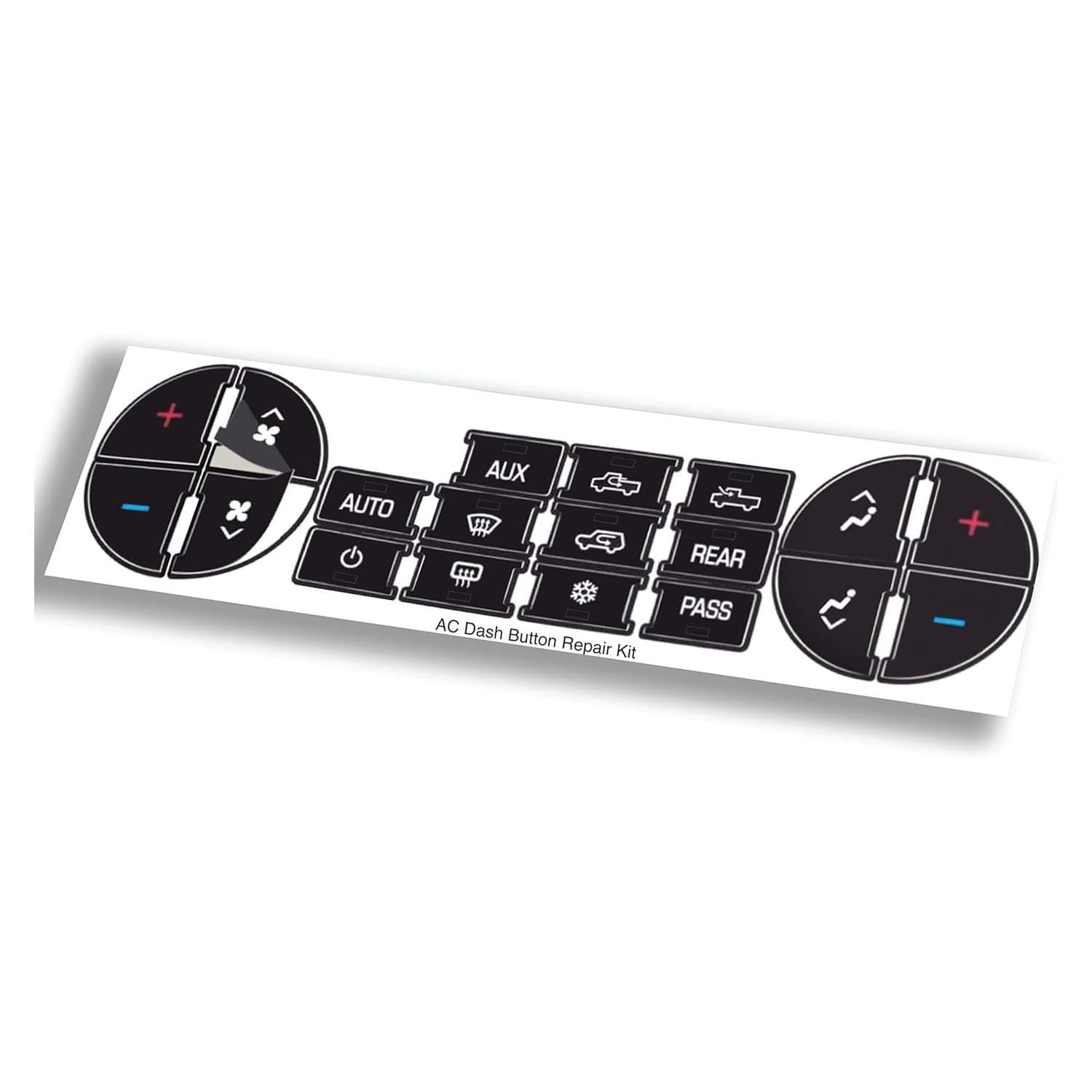 Amazon AC Dashboard Button Repair Sticker Universal Car Fix for Damaged Faded Air Conditioning Control Decal