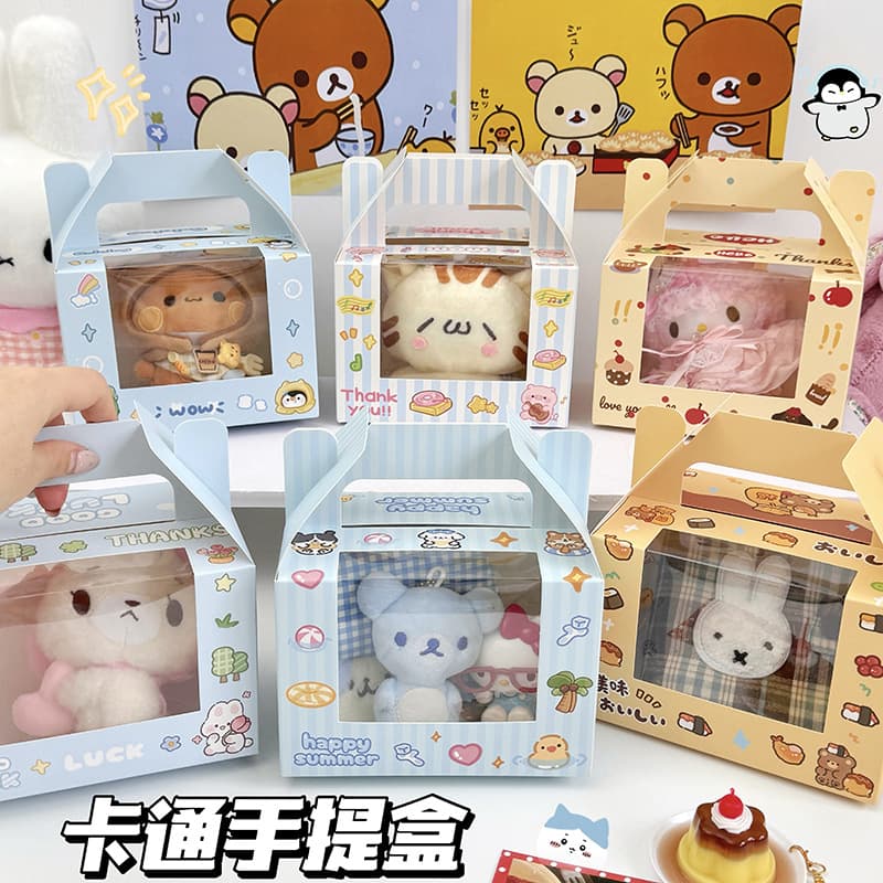Children's Day gift bag small gift cookie snowflake biscuit color box Christmas Eve candy box portable box