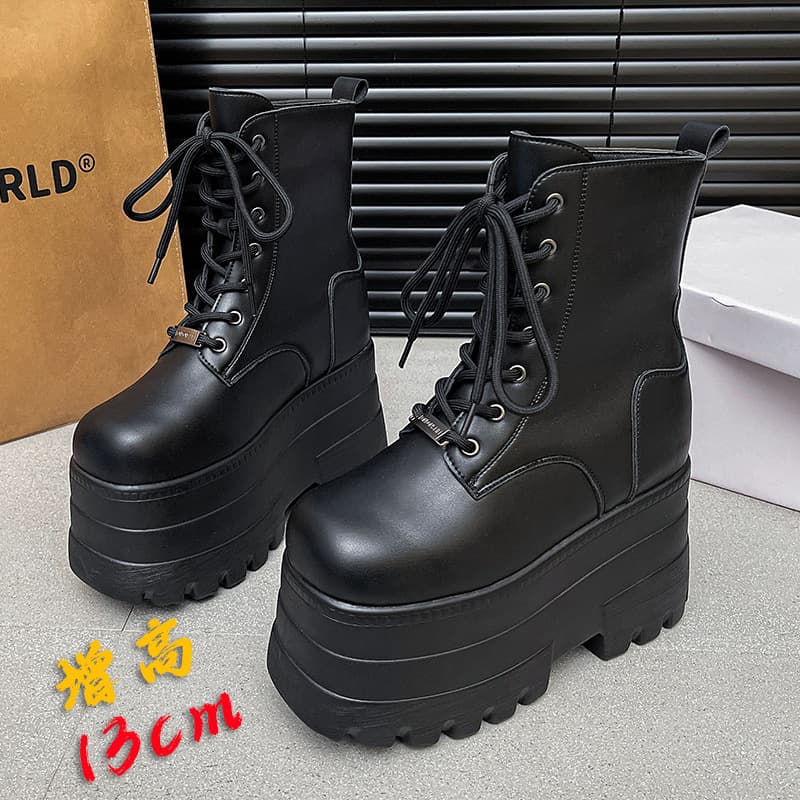 Men's Universal Cos Heated Shoes Small Men's Thick-soled Martin Boots Comic-Con Abi Women's Ankle Boots Short Leather Boots