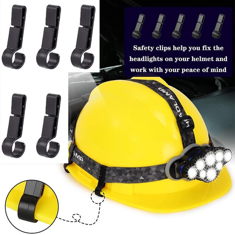 In Stock Safety Helmet Headlamp Clip Fixation Anti-Slip Plastic Hook Headlamp Mining Lamp Hook Wholesale
