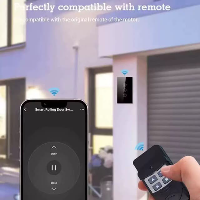 Export-oriented American standard smart roller shutter door/warehouse exit door Wi-Fi switch with remote Alexa control via APP.