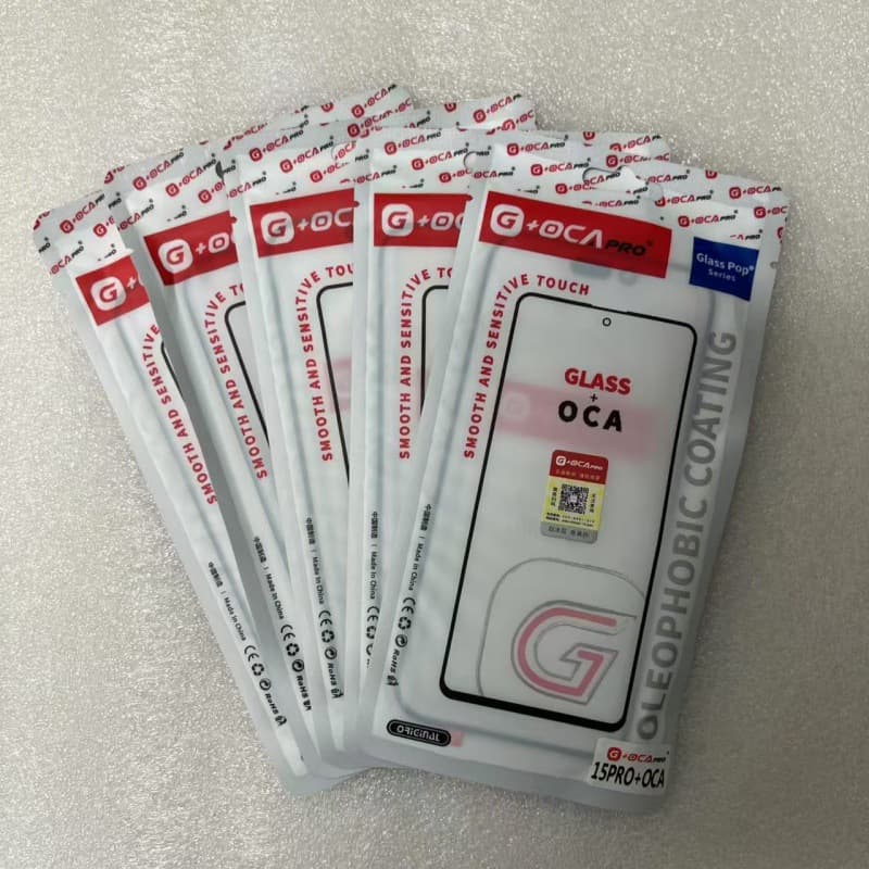 Tecno All Models Cover Glass OCA Compatible G+ Cover Glass Glass+OCA Outer Screen Glass Itel P40