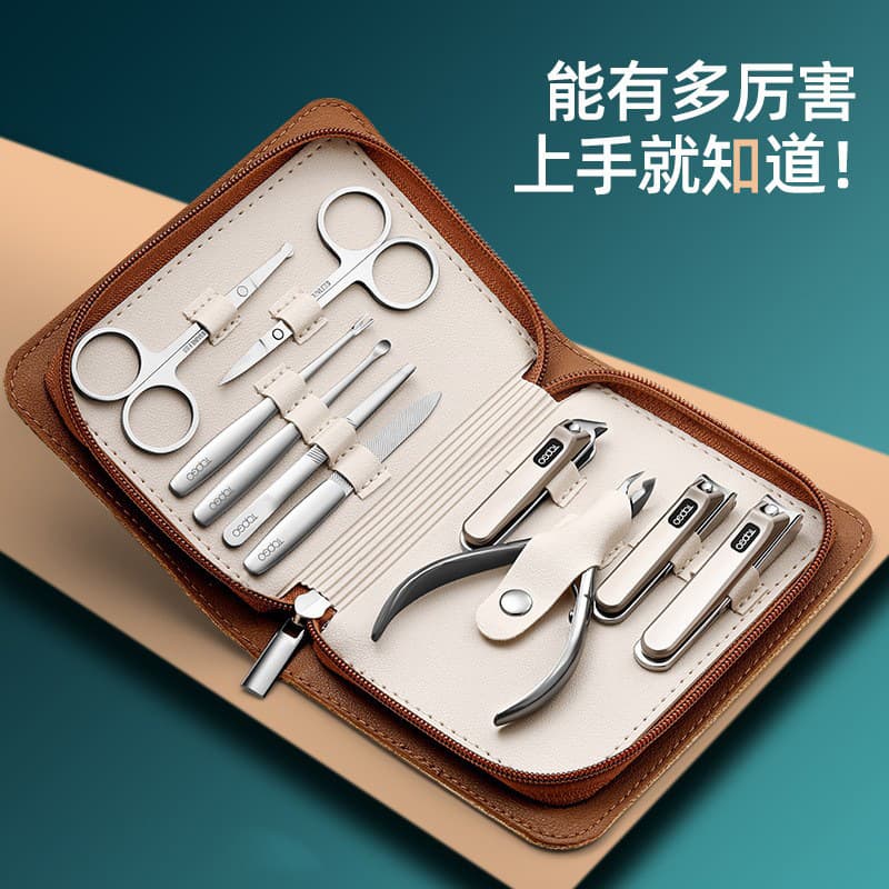 Premium Nail Clipper Set Nail Scissors Pliers Gift Box Bulk Promotional Custom Logo Manicure Tools