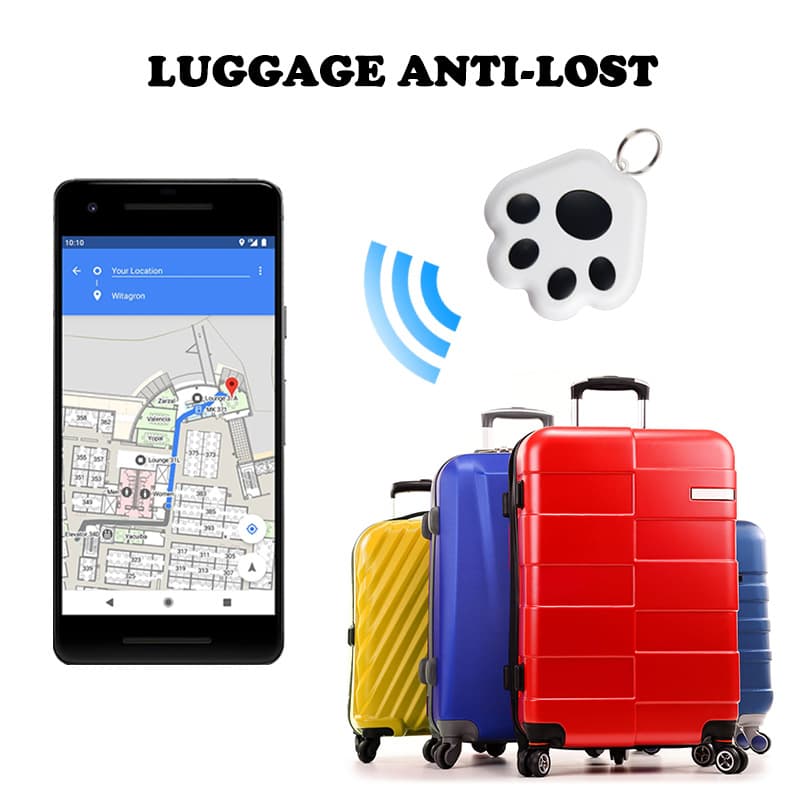 Bluetooth Anti-Loss Tracker with Keychain Tag, Two-Way Wireless Alarm for Item Finding and One-Piece Drop Shipping