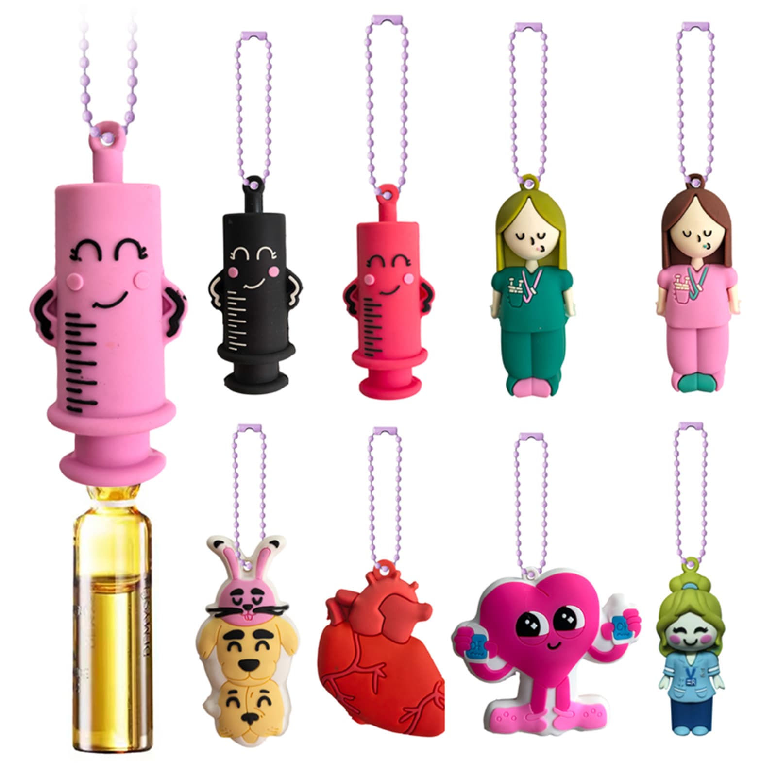 Ampoule bottle opener soft glue cartoon creative nurse girl promotion small gifts gifts small gifts pvc