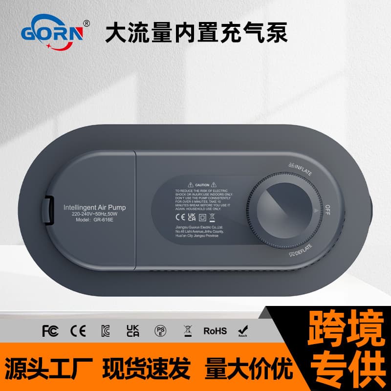 Home Inflatable Pump Portable Air Mattress Pump Built-in Inflate & Deflate Dual Function Cross-Border Supply Electric Air Pump
