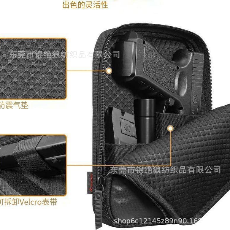 Hidden portable tactical gun bag outdoor hidden multi-functional storage diagonal gun bag pistol bag magazine bag waist bag