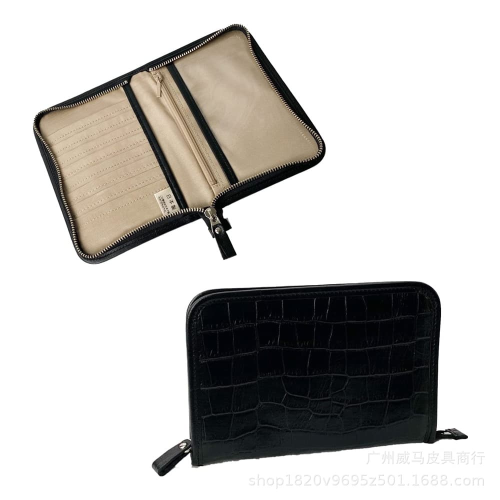 Genuine Leather Ultra-Light Clinic Case Cover Medical Notebook Leather Cover Mother and Baby Notebook Cowhide Cover