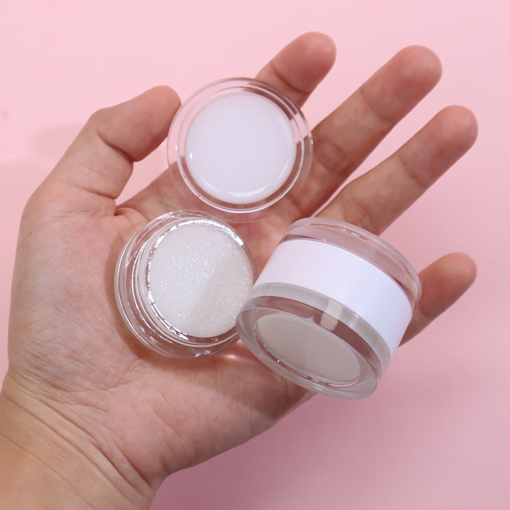 Foreign Trade Small Batch Double Layer Jelly Lip Mask Lip Mask Autumn Winter Care Lip Scrub 2-in-1 Set