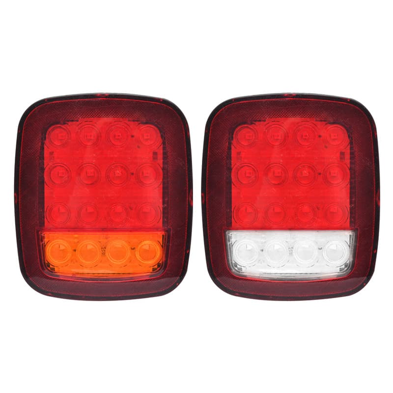 Cross-border trade 12V 24V car tail light high-brightness waterproof LED truck tail light trailer ground light wholesale