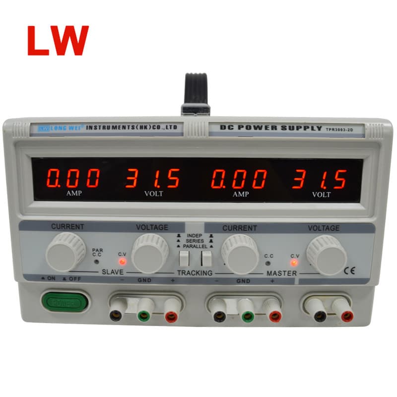Longwei TPR3020-2D Dual-Channel DC Regulated Linear Power Supply 30V 20A for Electroplating with Voltage and Current Stabilization