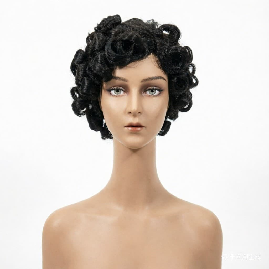 Lace Front Wig, Real Human Hair Wig, Pixie Wig, Short Curly Wig