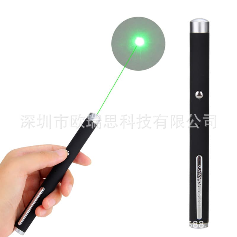 USB Rechargeable 5mW Red/Green Single Point Laser Pointer Pen for Teaching, Sales, Outdoor Star Pointing