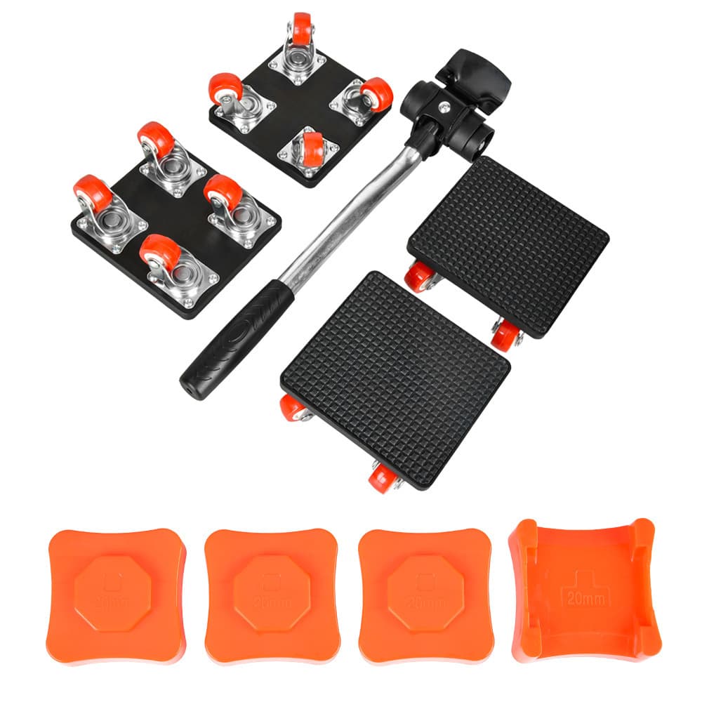 Furniture Moving and Heavy Lifting Magic Tool Universal Pulley Roller for Moving Bed and Cabinet Transport, Effort-Saving