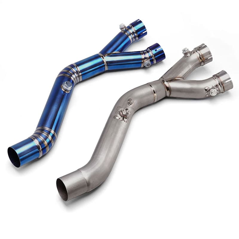 Exhaust Pipe Mid-Section Titanium Alloy for Yamaha R1 MT10 2015-2024 Motorcycle Modification