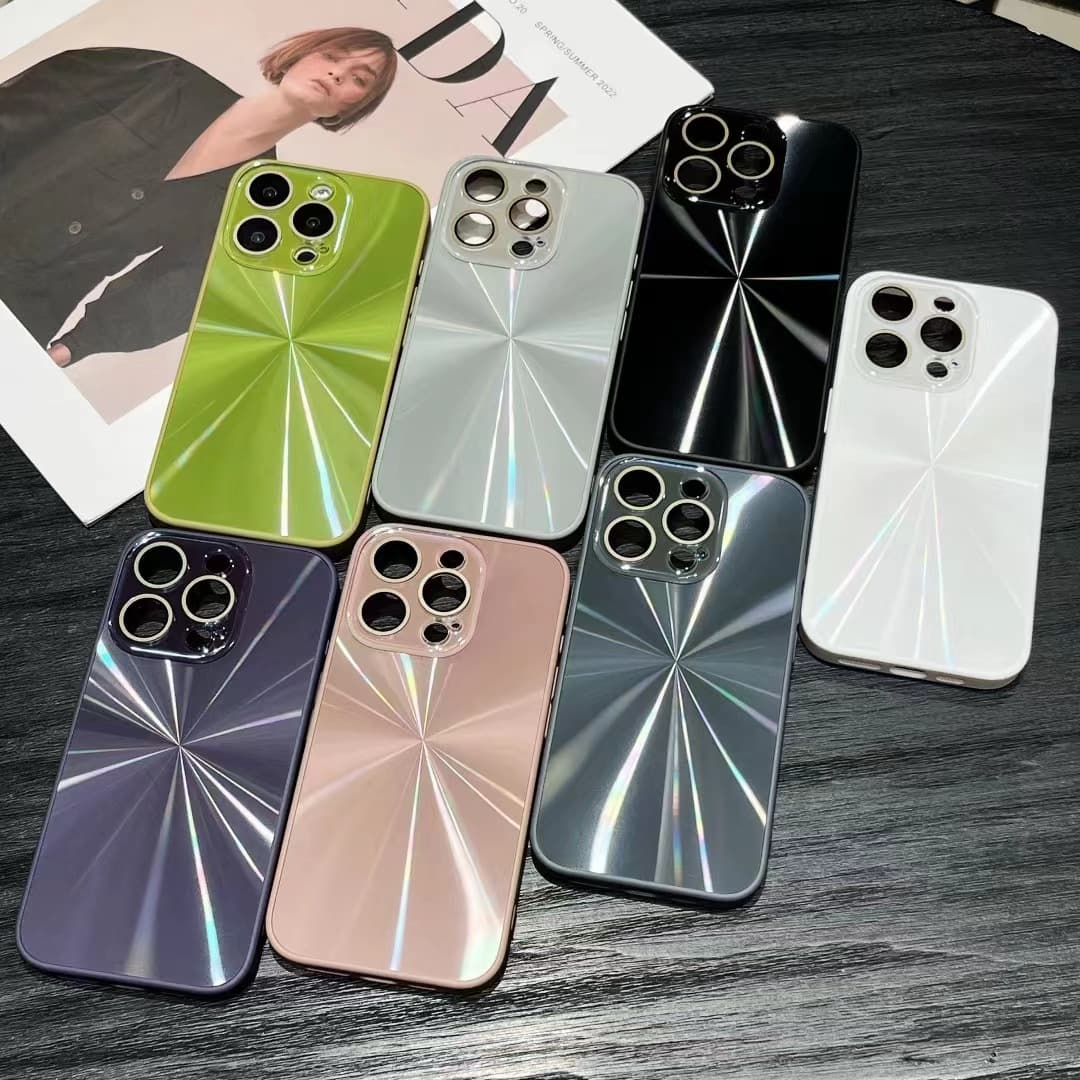 Ins-style Aurora CD Pattern Case for iPhone 16 Pro Max, 12, Apple 13/14, Men and Women 15 Hard