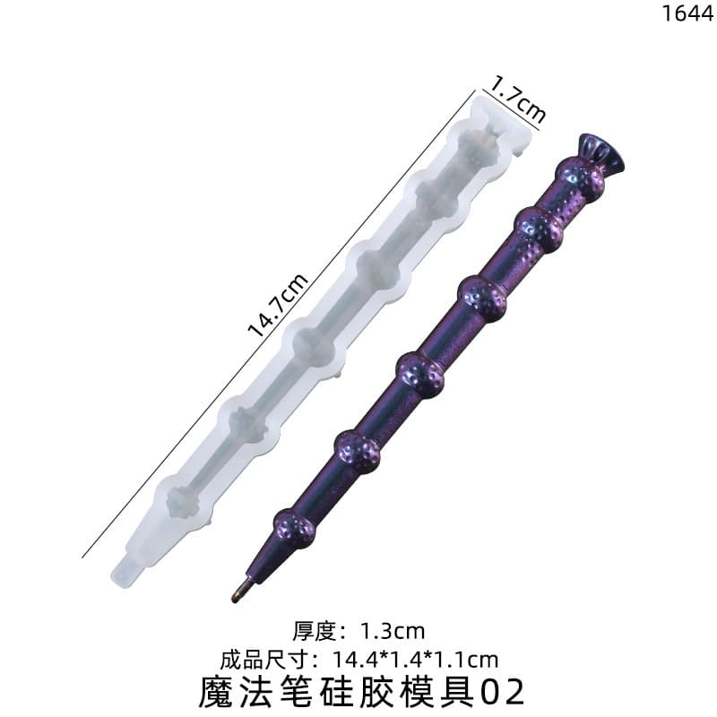 Yumeiren DIY Crystal Resin Mold Irregular Magic Wand Ballpoint Pen Silicone Mold Wholesale Amazon