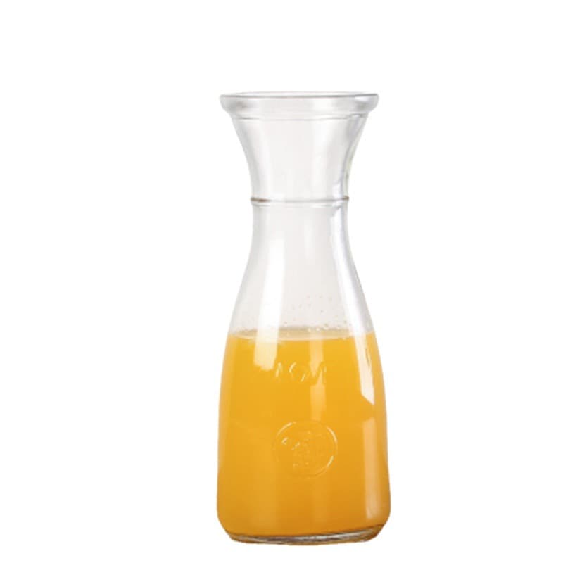Wholesale wide-mouth milk tea shop and internet cafe cold brew tea bottles, beverage bottles, juice bottles, sour plum soup packaging glass bottles.
