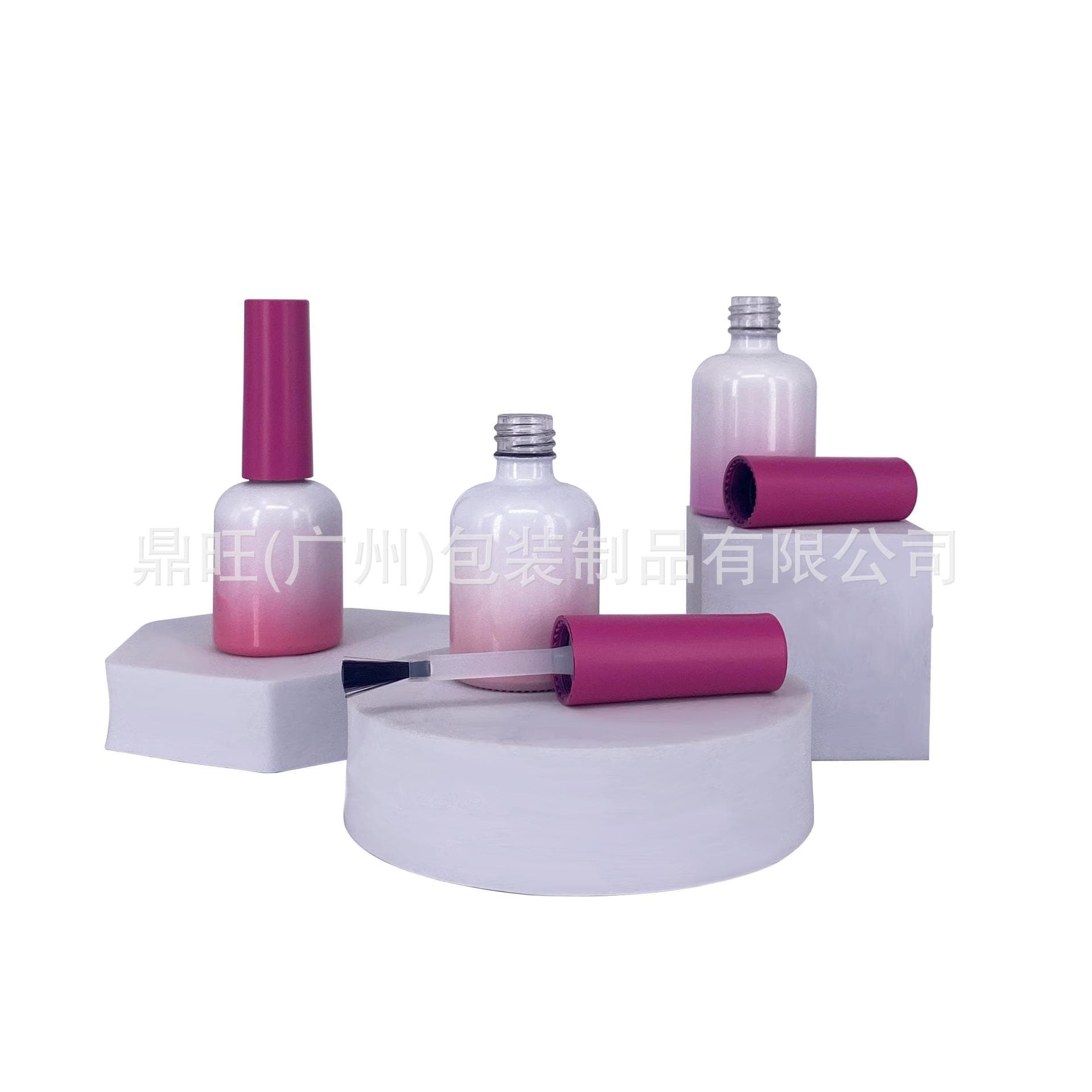 Factory Direct Sales 12ml Nail Polish Bottle Gradient Nail Polish Glue Glass Bottle Light-Proof Functional Glue Bottle Nail Art Sample Bottle